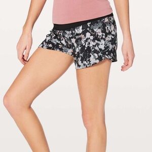 lululemon Run Times Shorts 4” in Spring Bloom, Floral Athletic Shorts, Size 2
